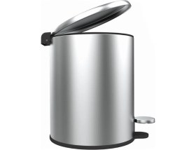 Resim Primanova Cigo Paslanmaz Çelik Pedallı Banyo Çöp Kovası - Gri - 6 lt 