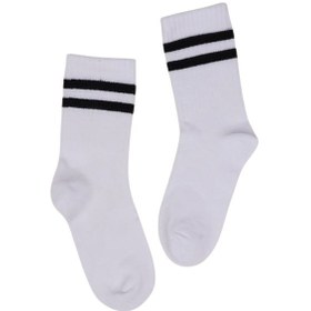 Resim Katamino Çocuk Çorap Soket 3 Çift Unisex Beyaz-siyah-siyah-2138 Siyah 
