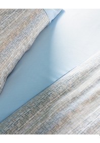 Resim Burnel King Size %100 Pamuk Madame Coco Crep Baskılı Nevresim Takımı - Mavi/bej Çok Renkli 