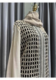 Resim Selinada File Ceket - Bej - 40 Bej 