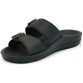 Resim Ceyo 2142-9890 Tam Anatomik Unisex Hac Ve Umre İçin Dikişsiz Terlik Siyah 