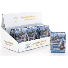 Resim Taşlı İstanbul Tasarımı El Aynası İnce Alk2918 Renkli 