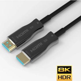 Resim Paugge Aoc Fiber HDMI 2.1 Kablo - 48GBPS, 8k 60Hz, 4K 120Hz, 4K 60Hz, Earc, Hdr, D-Hdr, Hdcp2.3, Dolby Vision, Dolby Atmos (5 Metre) 