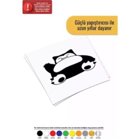 Resim Snorlax Pokemon - Araç, Oto, Laptop, Duvar Uyumlu Sticker 70 56 Cm 