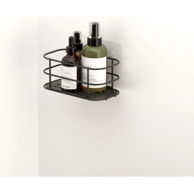 Resim Tekno-tel Teknotel Yapışkanlı Banyo&mutfak Rafı Mat Siyah Grena Seri ST121 
