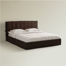 Resim Gala Bed 180 - Linen-Terracotta / Removable Cover / With Storage 