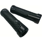 Resim Dream011 2 Adet Evrensel 7/8" 22mm Siyah Motor Tutacak Sap Grip Bobber Touring Dirt Motosiklet 