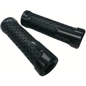 Resim Dream011 2 Adet Evrensel 7/8" 22mm Siyah Motor Tutacak Sap Grip Bobber Touring Dirt Motosiklet 