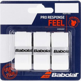 Resim Babolat Pro Response Overgrips 3'lü Beyaz Tenis Gribi 