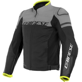 Resim Dainese Agile Mat Siyah/Sarı Deri Mont (455704577) 