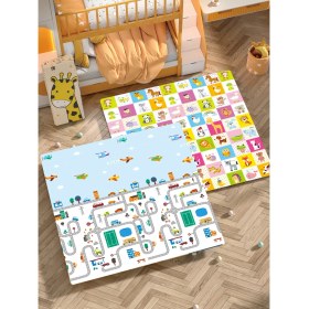 Resim Elfobaby Funny Way Katlanabilir Extra Large Çift Yönlü Oyun Halısı ve Matı 150x180x1 cm + Taşıma Çantası 