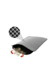 Resim Hype Store Elekli Kedi Tuvalet Önü Paspası Kedi Paspası SİYAH 60x42 Cm 