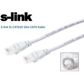 Resim S-Link Sl-Cat610 10M Cat6 Kablo 