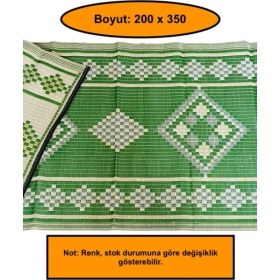 Resim Plastik Örgü Hasır, Seccade, Kamping, Piknik Örtüsü, 200X350 cm 