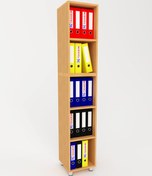 Resim 3G TASARIM Modüler Açık Raflı Kitap Ve Dosya Dolabı 3g-001-ad-kayın / 35x35x190h 