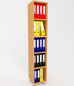 Resim 3G TASARIM Modüler Açık Raflı Kitap Ve Dosya Dolabı 3g-001-ad-kayın / 35x35x190h 