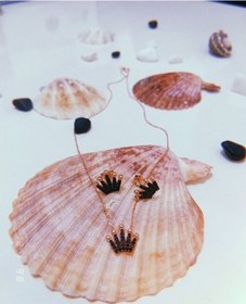 Resim Gümüş Kraliçe Tacı Kolye Küpe Set 