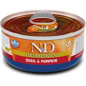 Resim ND 2116 Pumpkin Balkabaklı ve Bıldırcın Etli Kedi Konservesi 70 Gr 