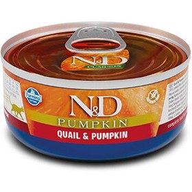 Resim ND 2116 Pumpkin Balkabaklı ve Bıldırcın Etli Kedi Konservesi 70 Gr 