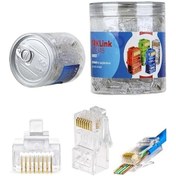 Resim Trklink Ez Rj45 Cat6 Konnektör Şeffaf 100adet 