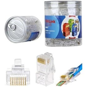 Resim Trklink Ez Rj45 Cat6 Konnektör Şeffaf 100adet 