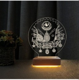 Resim Osmanlı Tura 3D Gece Lambası Doğum Günü Hediyesi Led Lamba 