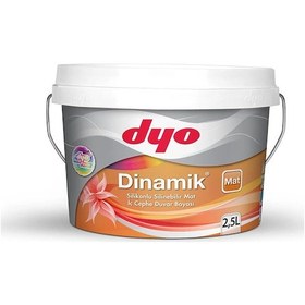 Resim Dyo 2,5lt Dinamik Mat Silikonlu Silinebilir İç Cephe Duvar Boyası 6286 2,5 Lt 