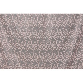 Resim Şal Model Pudra Renk Hazır Dikilmiş Pileli Fon Perde 75x260 Cm 