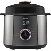 Resim Arçelik 1000W Dijital Kontrollü Paslanmaz Çelik Çok Amaçlı Buharlı Pişirici Ölçü Kabı ve Buhar Sepeti Dahil 