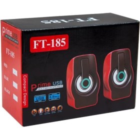 Resim Ayt Magicvoice MV-4941 2.0 Multimedia Rgb Işıklı 3 Watt * 2 USB Hoparlör Siyah/kırmızı 