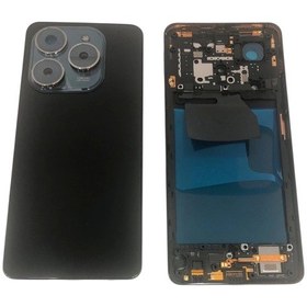 Resim Tecno Spark 20 Pro Kj6 Kasa Arka Kapak Pil Kapağı Siyah 