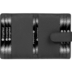 Resim Cengiz Pakel Kadın Mini Hakiki Deri Çıt Çıt Detaylı Kartlık - 2509 - Siyah 2509-siyah Siyah 