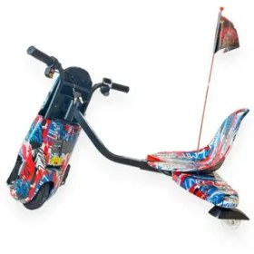 Resim Drift Car Elektrikli Kaykay Drift Scooter Bluetooth Grafity Desenli Kasa 09 