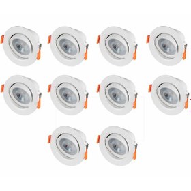 Resim Horoz Led Spot Armatür Plastik Beyaz Kasa Cob 5w 3000k 