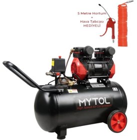 Resim Mytol MYK501 Hızlı Yağsız 50 L Kompresör Hortum + Tabanca 