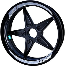 Resim Moto GP Yaldızlı Gümüş İç Jant Şeridi Sticker 