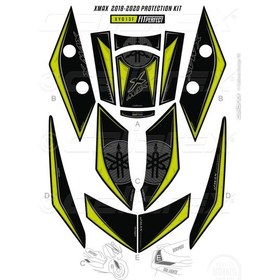 Resim Yaaha Xmax 2018 2020 Flou Tank Pad Seti Xy013f 