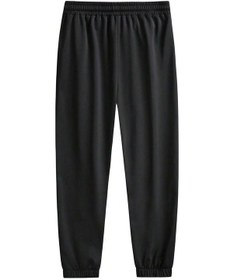 Resim Floral & Letter Graphic Drawstring Waist Eşofman Altı Siyah 