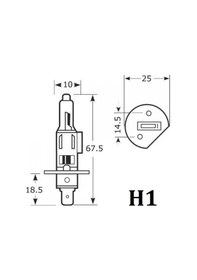Resim Narva 2 Adet 24v. H1 Ampul, No.48702, Ean.4013790008961 