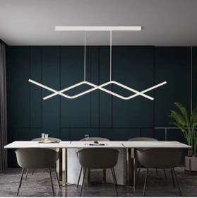 Resim GN GEN AYDINLATMA Yemek Masası Modern Sarkık Beyaz Kasa Günışığı Led Avize 