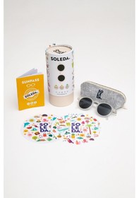 Resim Soleda 3-6 Yaş Çocuk Güneş Gözlüğü Cloud White 