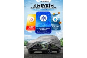 Resim ByLizard Ford Fusion Hatchback (Hb) Uyumlu Araba Brandası - Oto Örtüsü - Kılıfı 