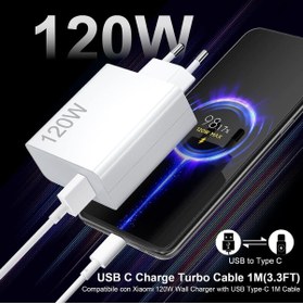 Resim Beruflic Xiaomi Redmi Note 7 PRO Uyumlu 120W Turbo Typec Şarj Aleti Cihazı Kablo Set BRF-4533320 