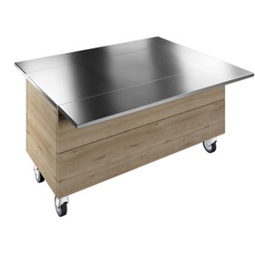 Resim Electrolux Professional Tekerlekli, İki Adet Paslanmaz Çelik Tepsi Kaydırma, Y=900 Mm F00N4KW00S 