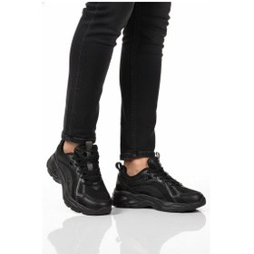 Resim Pierre Cardin Siyah Hafızalı Taban Fileli Hafif Kadın Spor Ayakkabı Pcı-11369 G 
