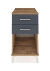 Resim Kronos Komodin 2 Çekmeceli 44x59x80 Çam-antrasit Çam 