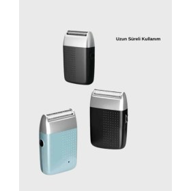 Resim Renklime Taşınabilir Şarjlı Tıraş Makinesi - Kuru Kullanım, Özel Sakal Başlıkları 