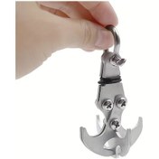 Resim Dashanshop Silvery 4 Pençeli Paslanmaz Çelik Katlanır Kampçı Kancası Gümüşi 