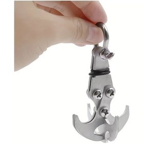 Resim Dashanshop Silvery 4 Pençeli Paslanmaz Çelik Katlanır Kampçı Kancası Gümüşi 
