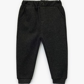 Resim Koton Düğme Detaylı Cepli Beli Lastikli Basic Pantolon Görünümlü Eşofman Altı Antrasit 6wmb40033tk Antrasit 